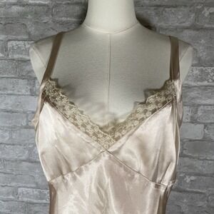 Vintage 90s Y2K Camisole Romantic Fairy Size XL 16/18 Lace Trim